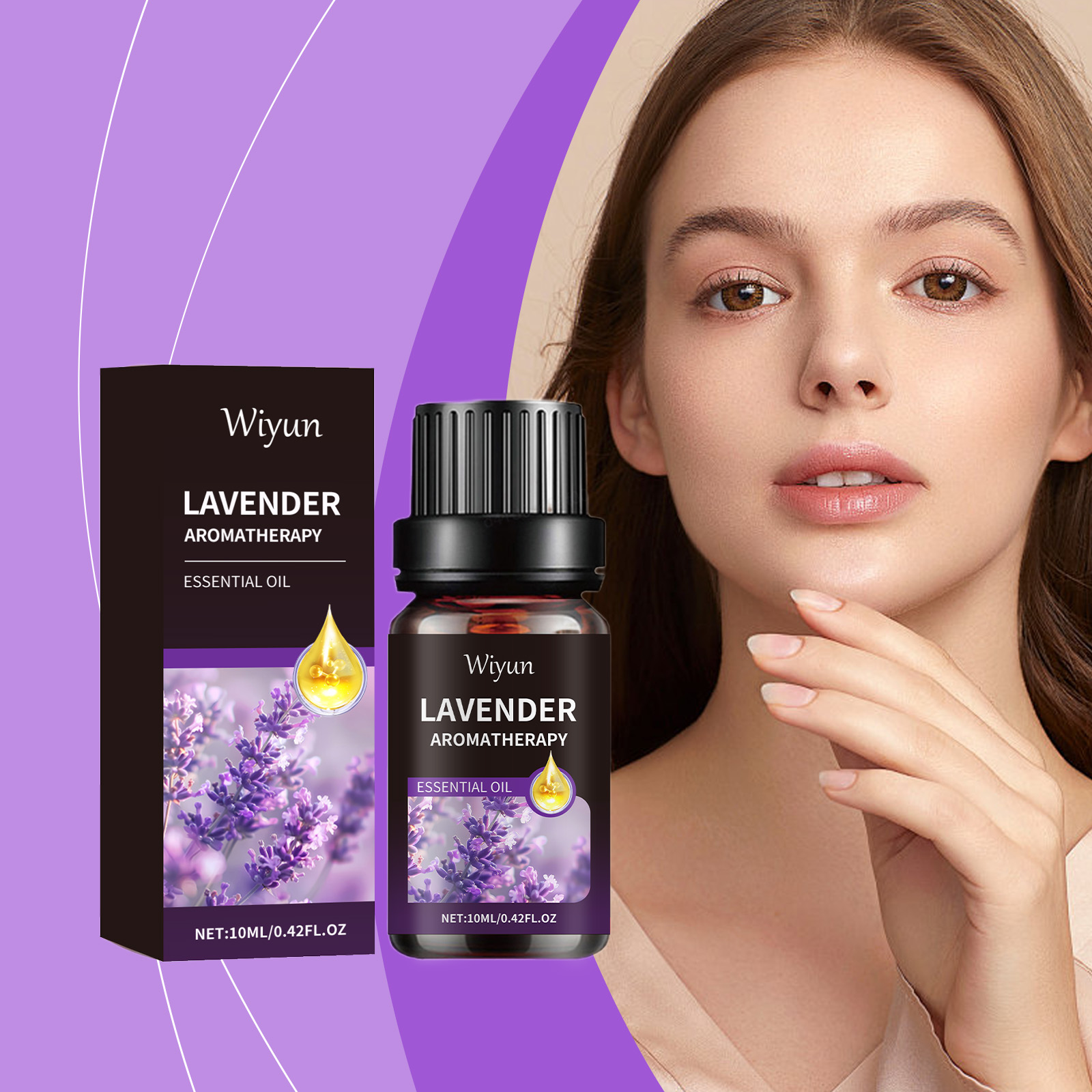 Lavender Oil - Huile essentielle de lavande, hydratante, nourrissante,