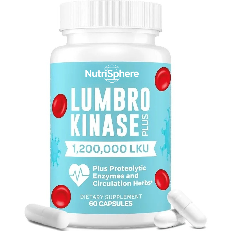 Herbal Supplement - Capsules de complément alimentaire Lumbrokinase, contenant