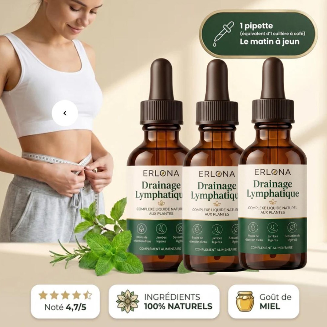Herbal Tincture - Sérum Gouttes Drainantes Lymphatiques aux Herbes