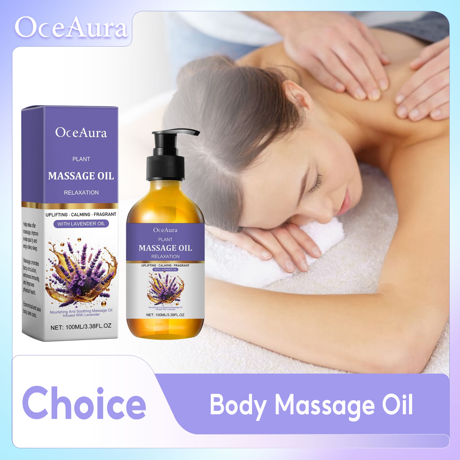 Lavender Oil - Huile essentielle Pure de lavande, huile